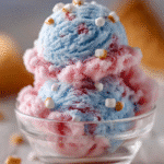 Blue Raspberry Cotton Candy Clouds (Fluffy & Fun Ice Cream)