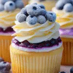 Blueberry Cheesecake Burst Cupcakes