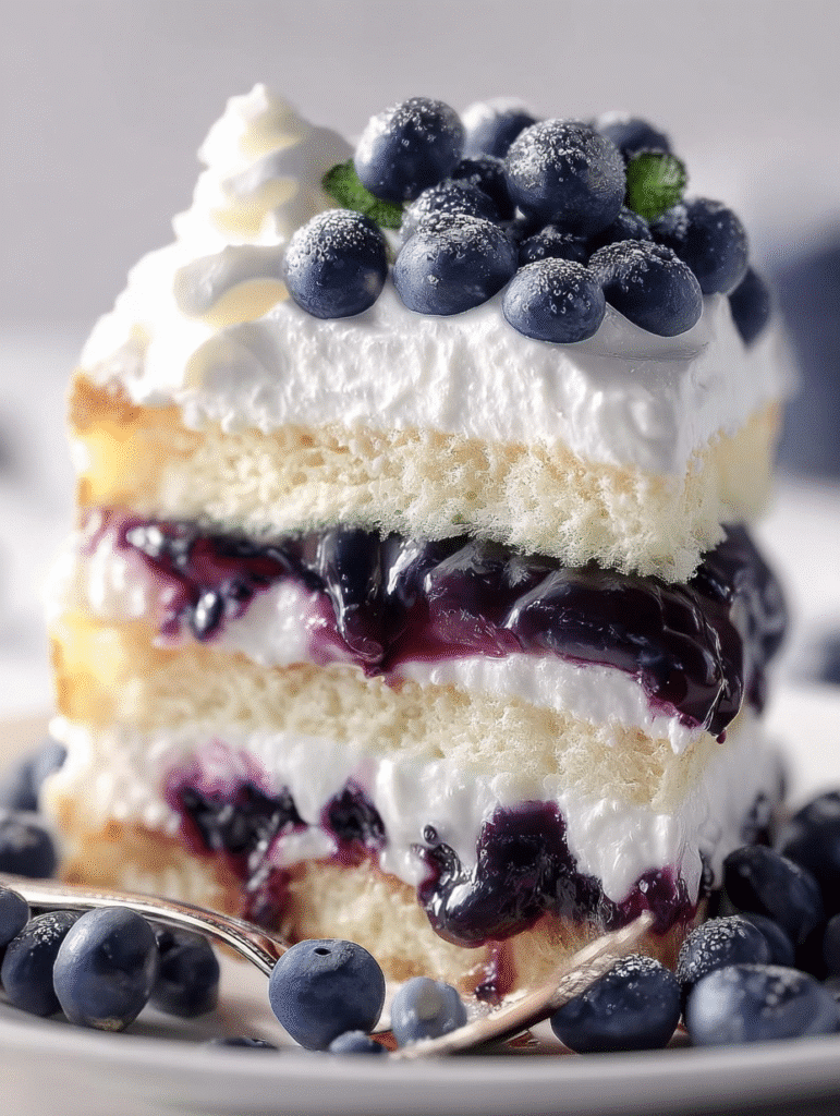 Blueberry Shortcake Cake