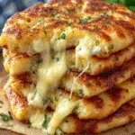Cheese-Stuffed Flatbread (Crispy Pan-Fried Layers)