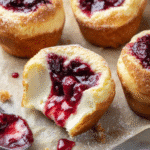 Cherry Cheesecake Crescent Muffins