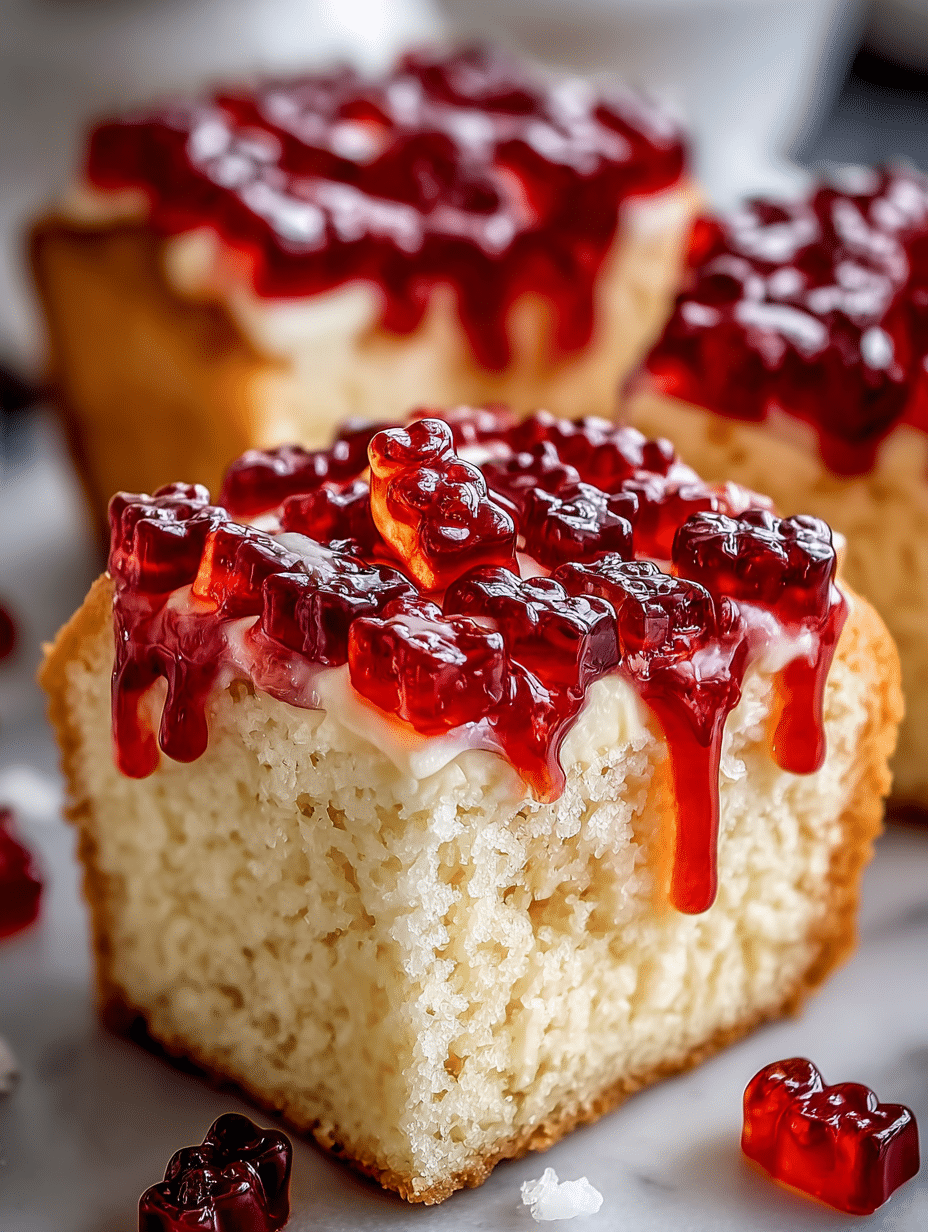 Gummy Bear Jelly Cake Slices: A Fun Dessert Recipe! 2 Gummy Bear Jelly Cake Slices