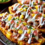 Loaded Plantain Boats: A Flavorful Taco Fusion Recipe! 3 Loaded Plantain Boats (Taco-Style Toppings)