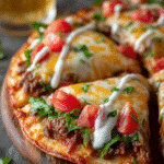 Loaded Taco Pizza Wheel