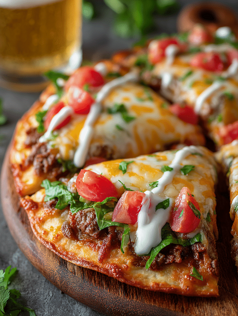 Loaded Taco Pizza Wheel