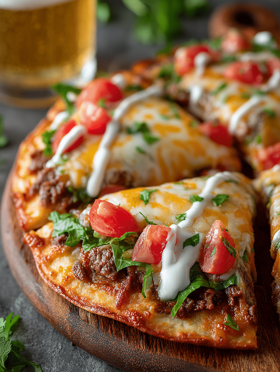Loaded Taco Pizza Wheel