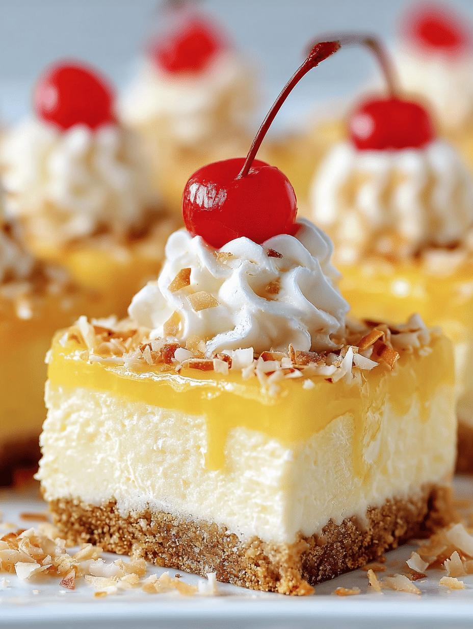 Piña Colada Cheesecake Bars that Will Wow Your Taste Buds! 2 Piña Colada Cheesecake Bars