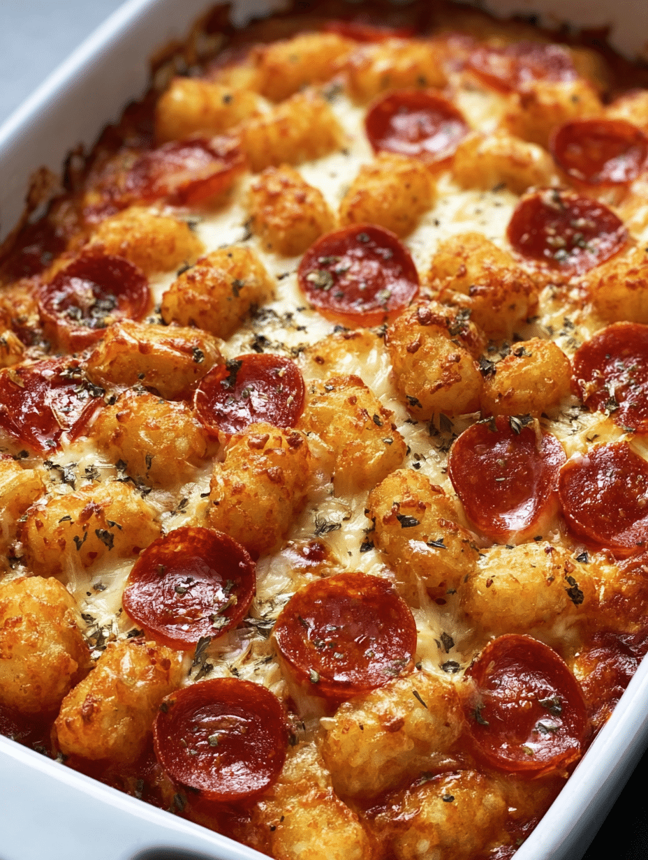 Pizza Tater Tot Casserole