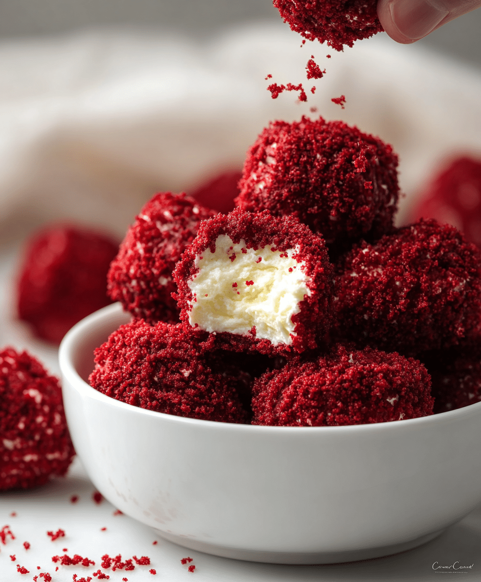 Red Velvet Cheesecake Bites