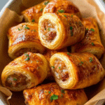 Savory Sausage Puff Pastry Rolls