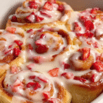 Strawberries & Cream Cinnamon Rolls: A Sweet Delight Await! 3 Strawberries & Cream Cinnamon Rolls