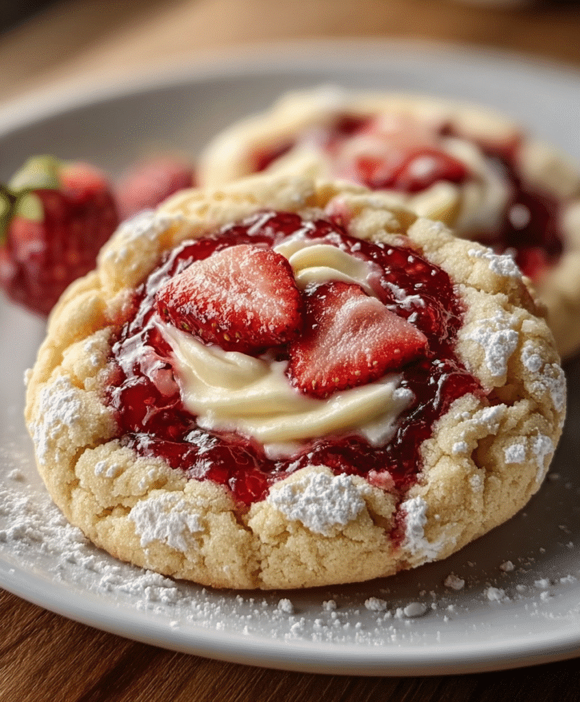 Strawberry Cheesecake Cookies