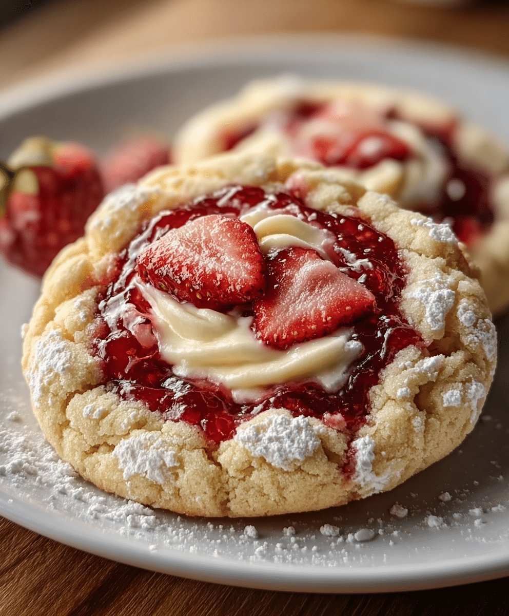 Strawberry Cheesecake Cookies