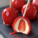 Strawberry Custard Mirror-Glaze Pops