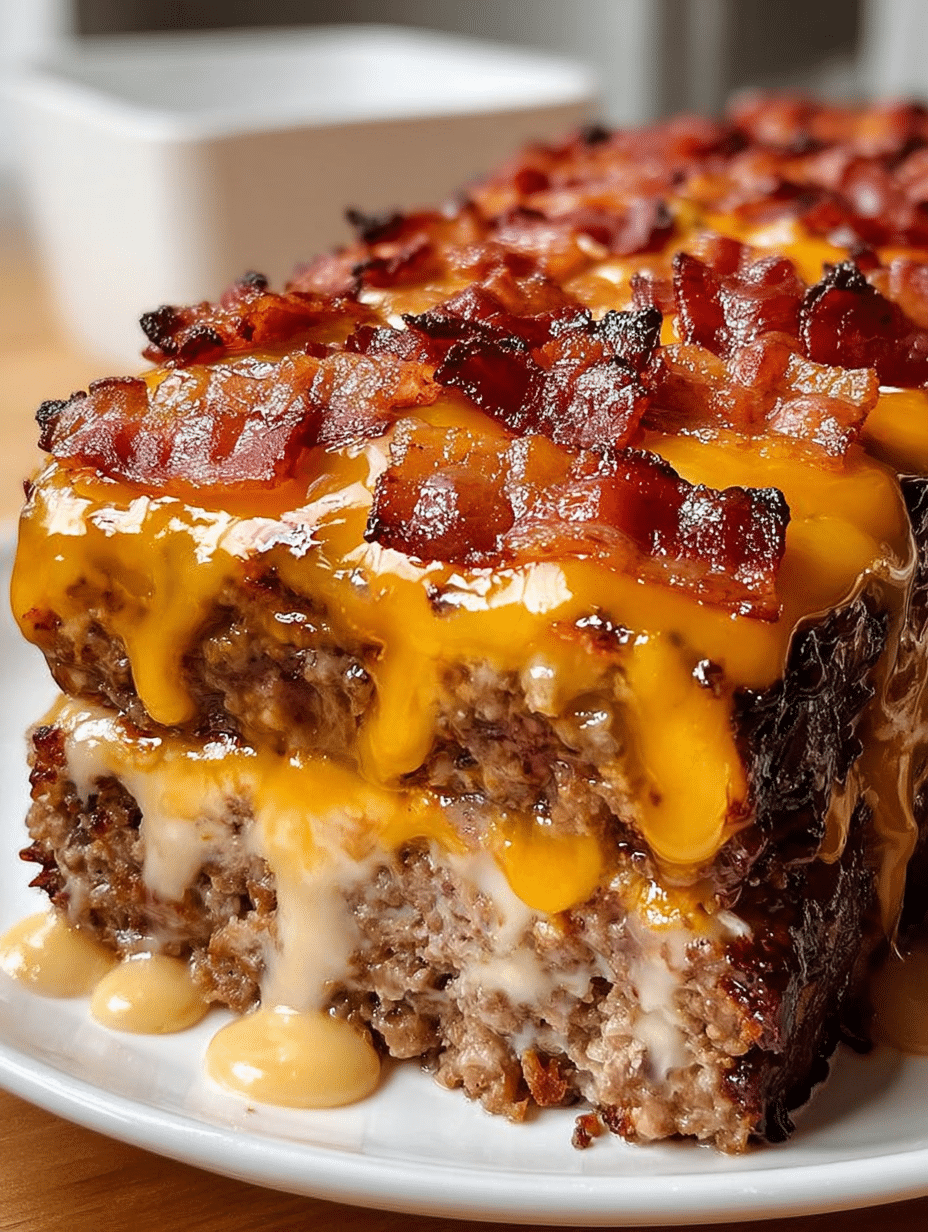 Bacon Cheeseburger Meatloaf: A Savory Twist on Comfort Food 4 Bacon Cheeseburger Meatloaf