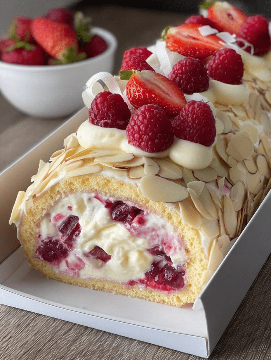 Berry Almond Cream Roll