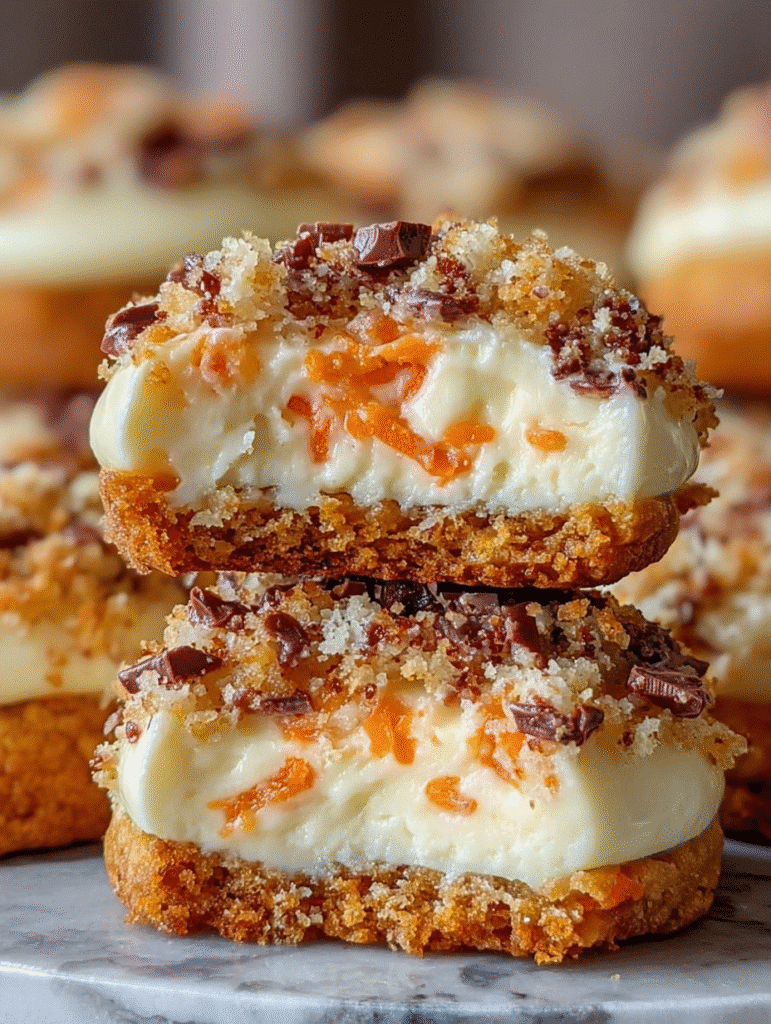 Carrot Cake Cheesecake Cookies