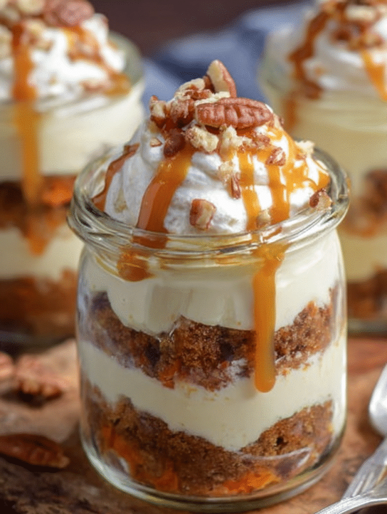 Carrot Cake Cream Cheese Pudding Trifles