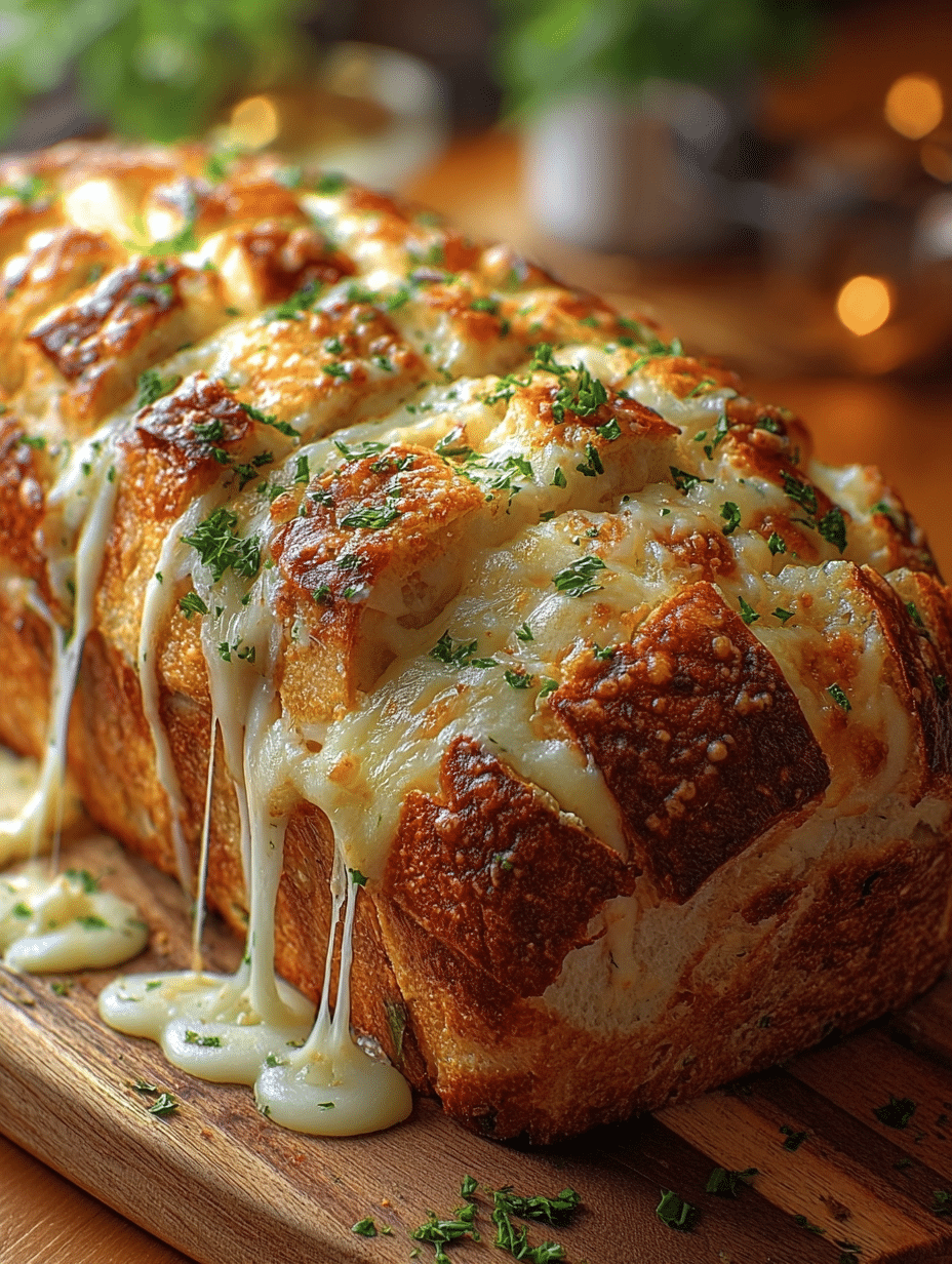 Cheesy Garlic Bliss Pull-Apart Bread Recipe Awaits You! 2 Cheesy Garlic Bliss Pull-Apart Bread