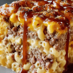 Cheesy Mac & Meatloaf Casserole