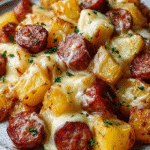 Cheesy Sausage & Potato Bake