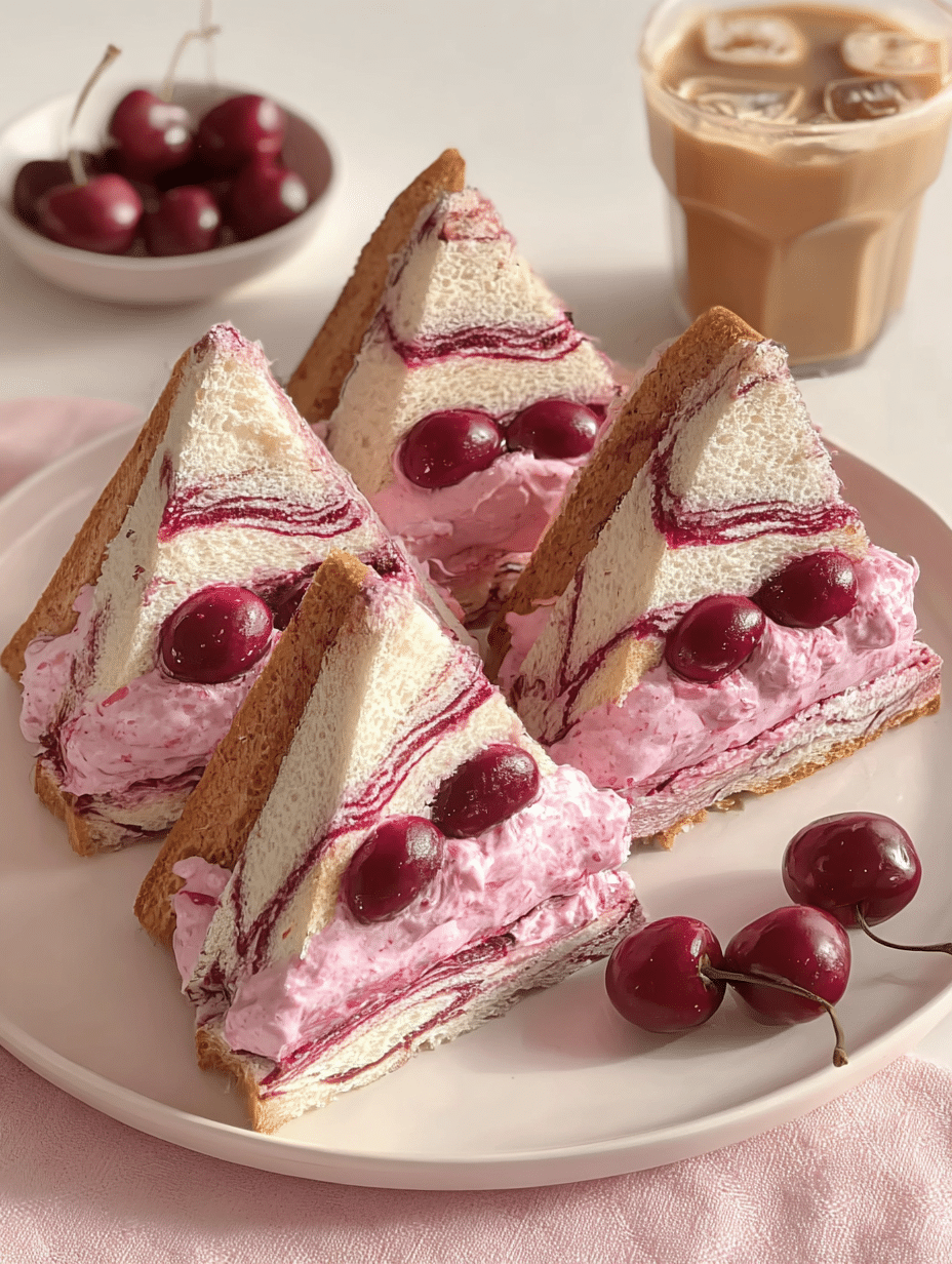 Cherry Swirl Cream Sandwiches