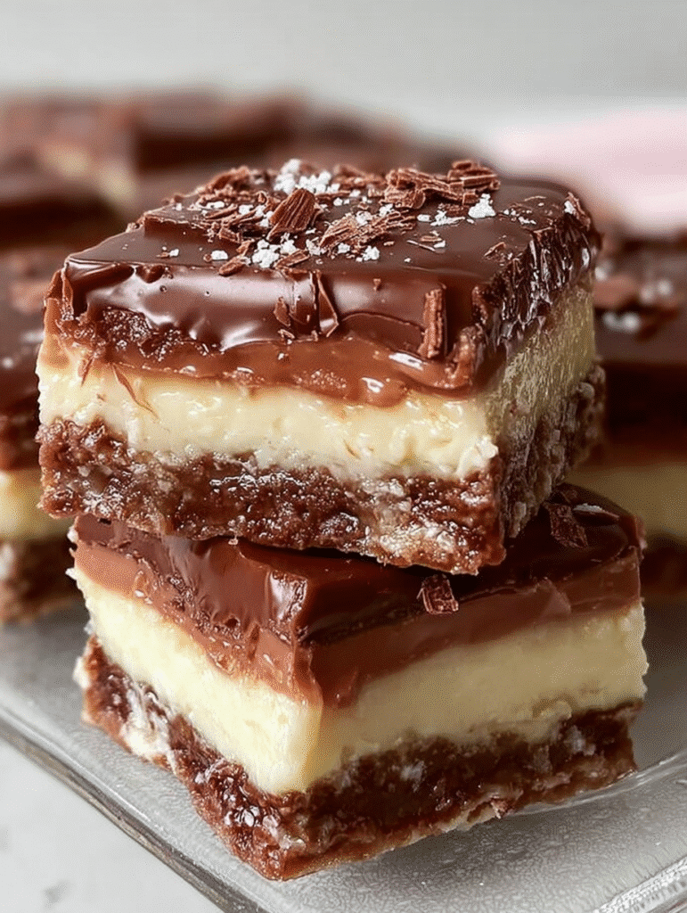 Creamy Chocolate Custard Bars