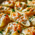 Creamy Garlic Shrimp Stuffed Shells