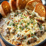 Creamy Mushroom Skillet Dip