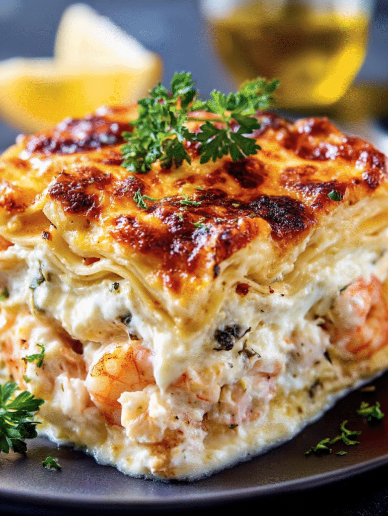 Creamy Seafood Lasagna