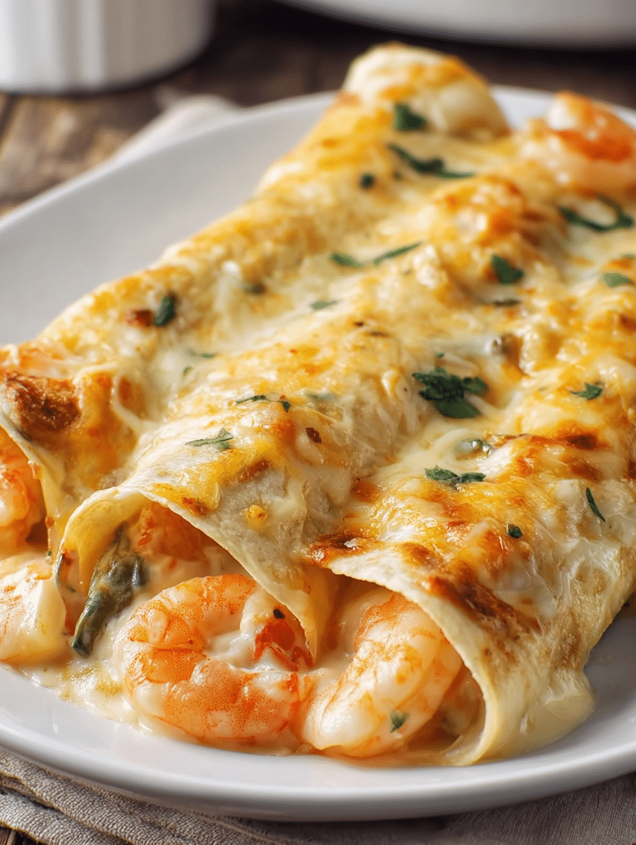 Creamy Shrimp Enchiladas