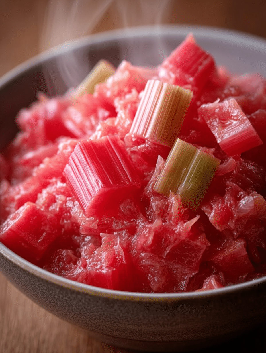 Creamy Sweet Baked Rhubarb Butter
