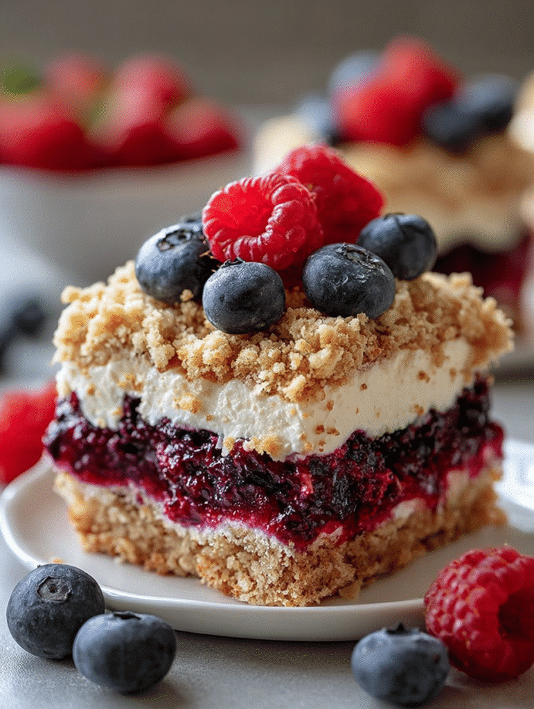 Double Berry Mascarpone Crumble Bars