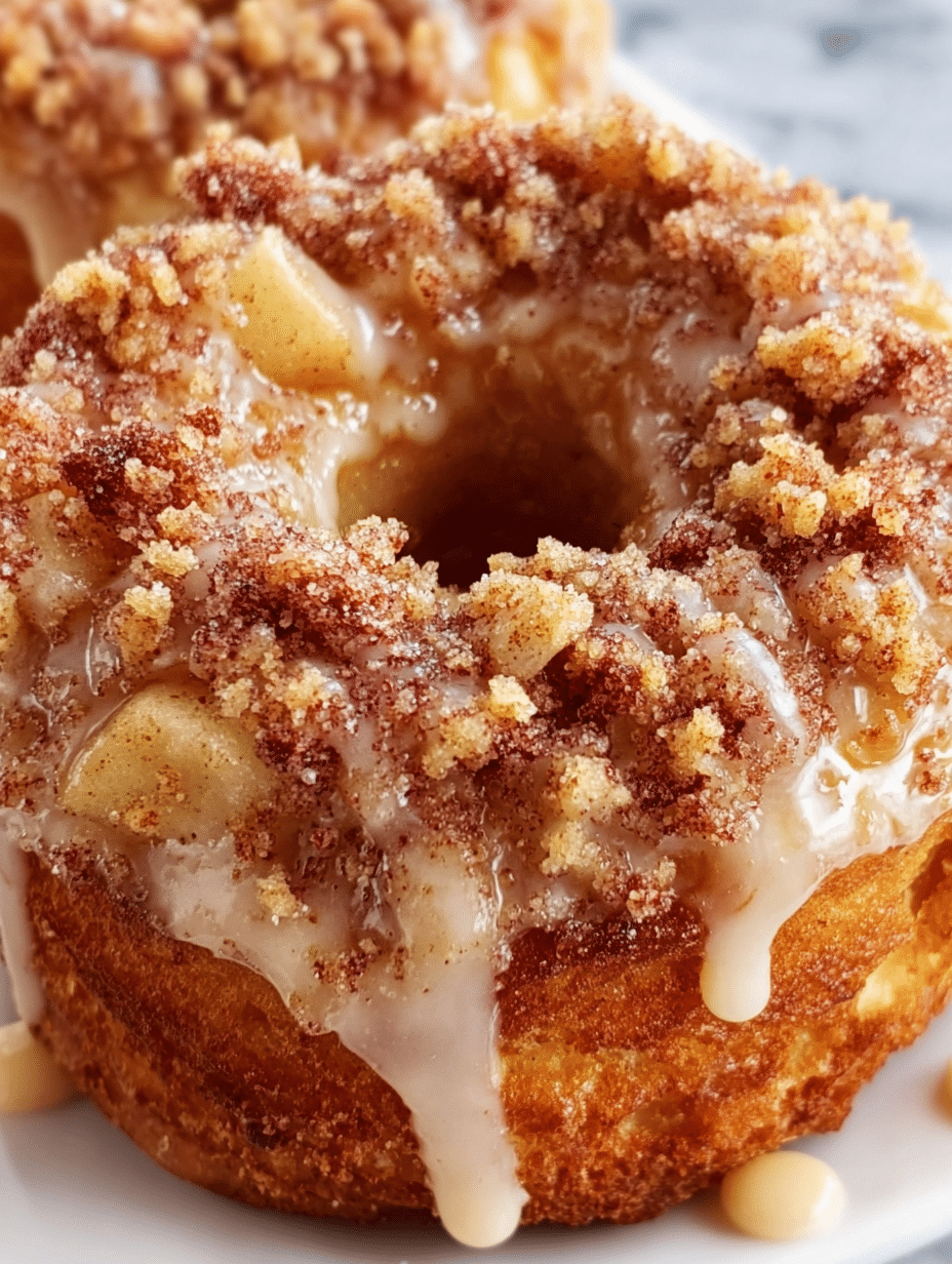 Easy Baked Apple Crumb Donuts