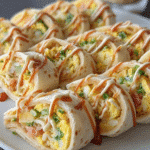 Egg & Veggie Breakfast Tortilla Rolls
