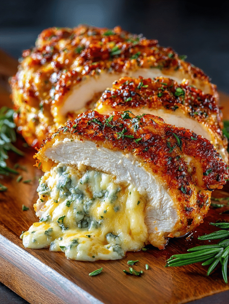 Four-Cheese Stuffed Chicken