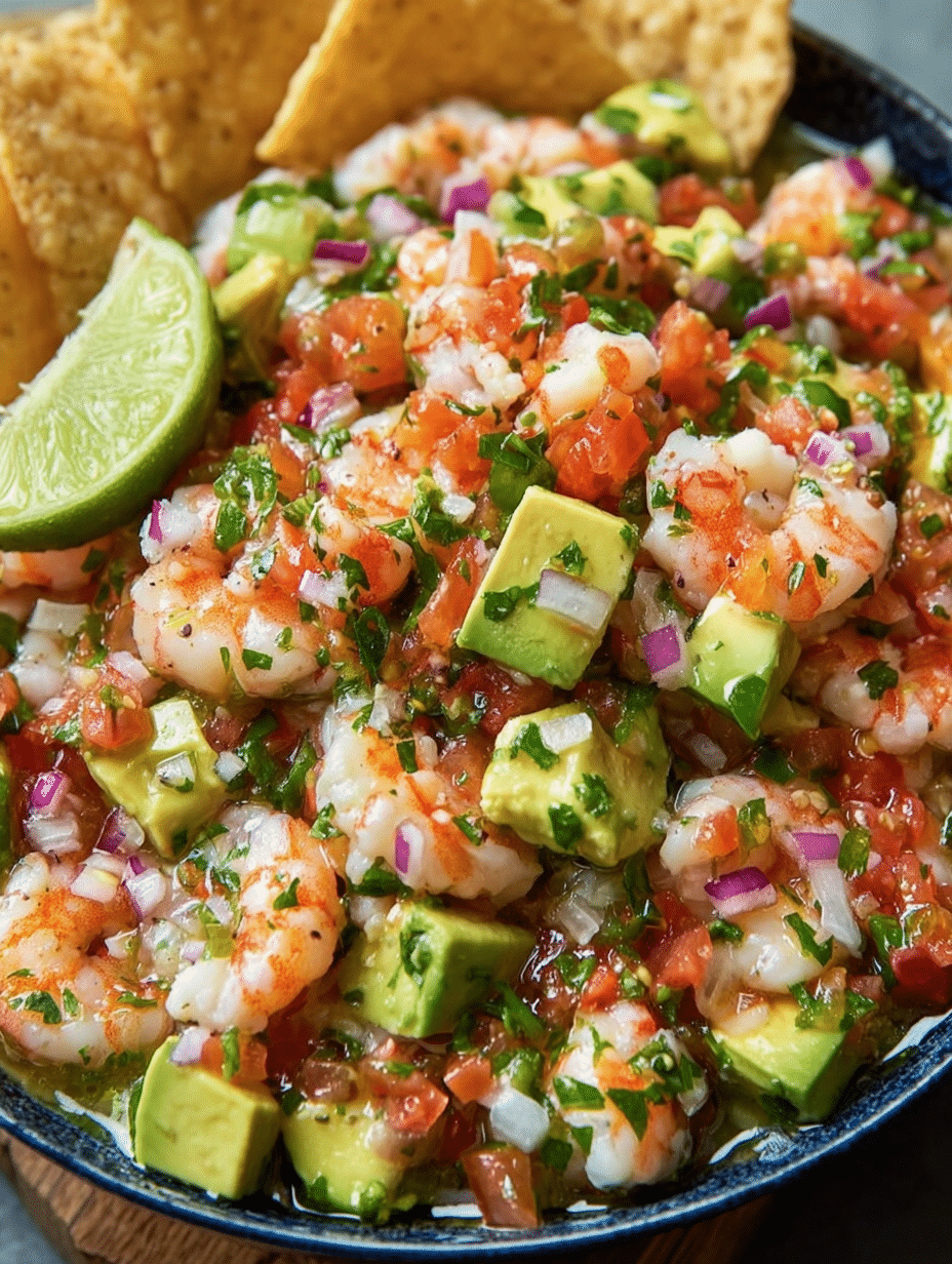 Fresh Shrimp Ceviche with Avocado: A Refreshing Delight! 4 Fresh Shrimp Ceviche with Avocado