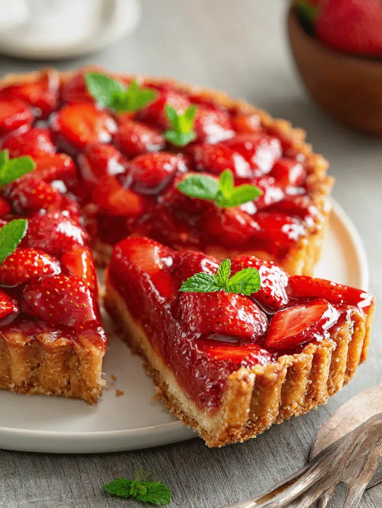 Fresh Strawberry Glazed Tart