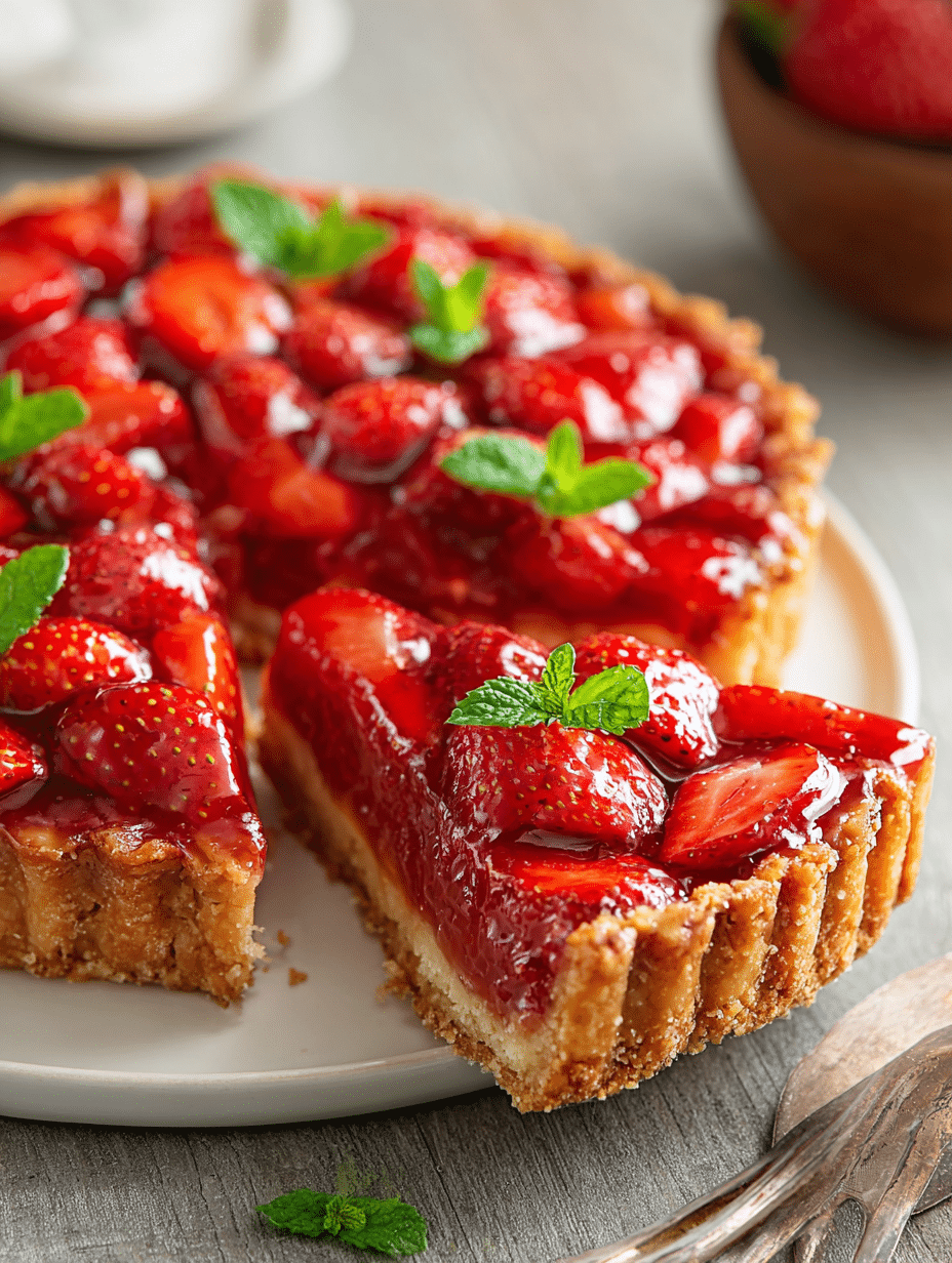 Fresh Strawberry Glazed Tart