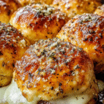 Garlic Parmesan Cheeseburger Bombs are a must-try delight! 6 Garlic Parmesan Cheeseburger Bombs