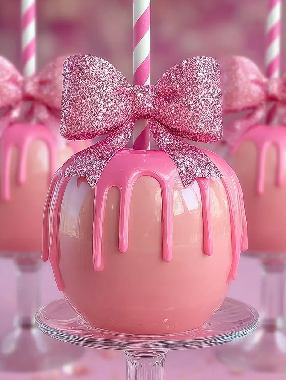 Glitter Pink Candy Apples: A Fun Recipe to Try Today! 2 Glitter Pink Candy Apples