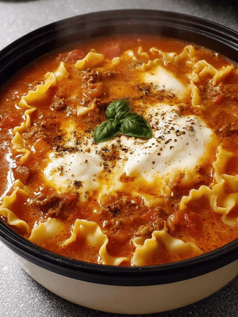 Hearty Lasagna Soup