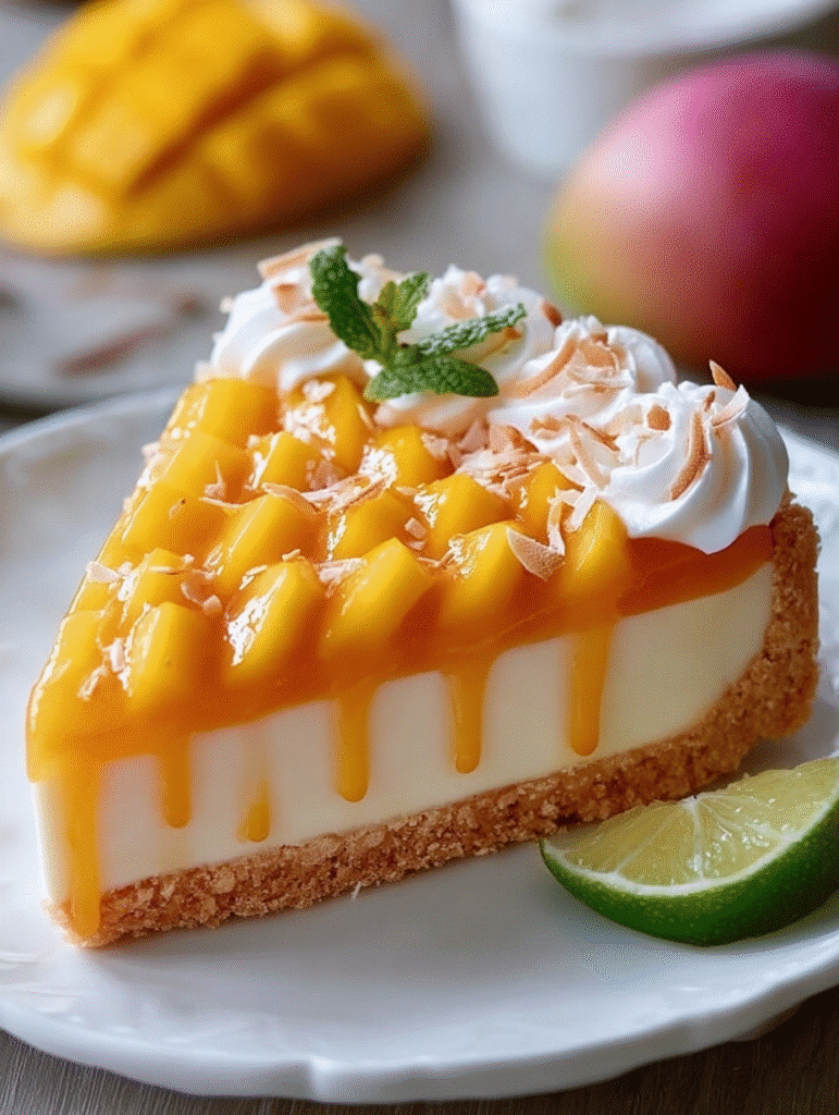 Mango Cheesecake Tart