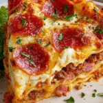 Pepperoni Pizza Lasagna