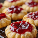 Raspberry Thumbprint Cookies