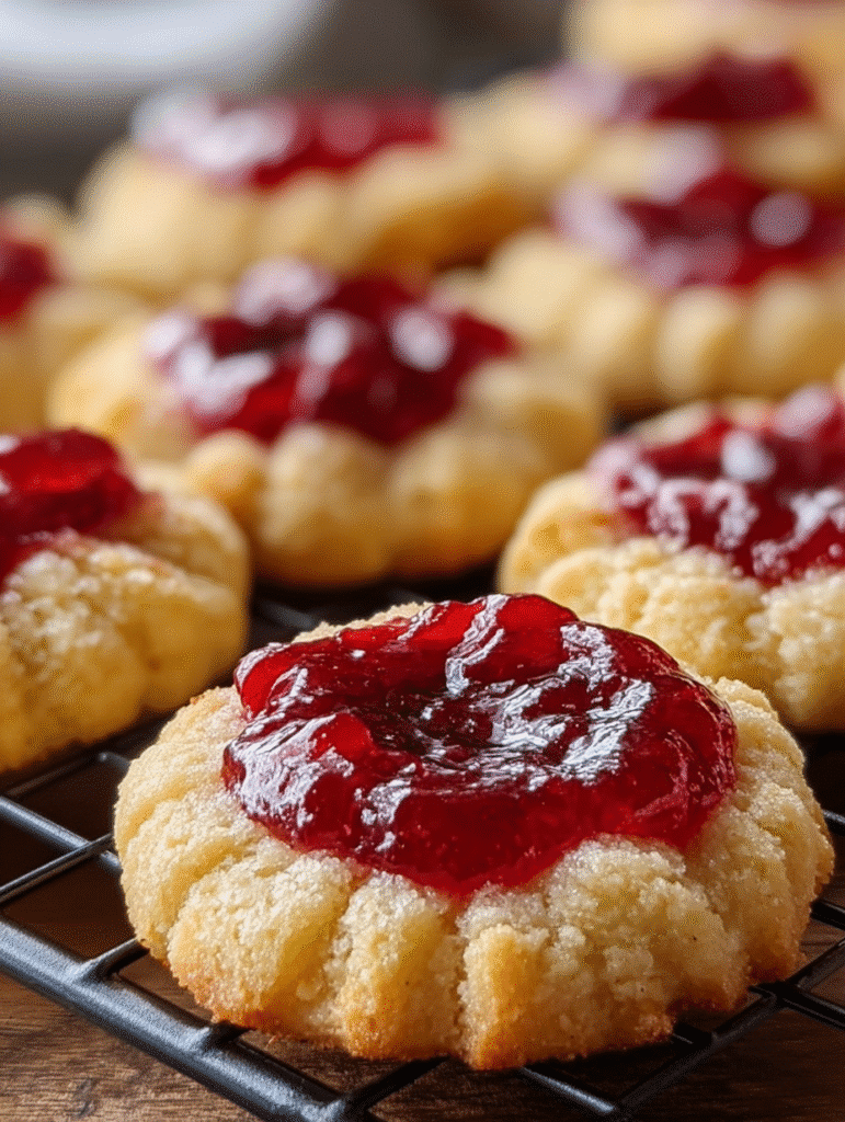 Raspberry Thumbprint Cookies