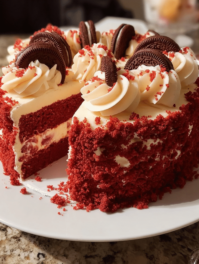 Red Velvet Oreo Dream Cake