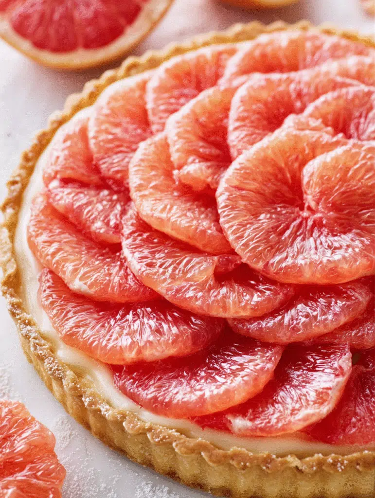 Ruby Grapefruit Tart