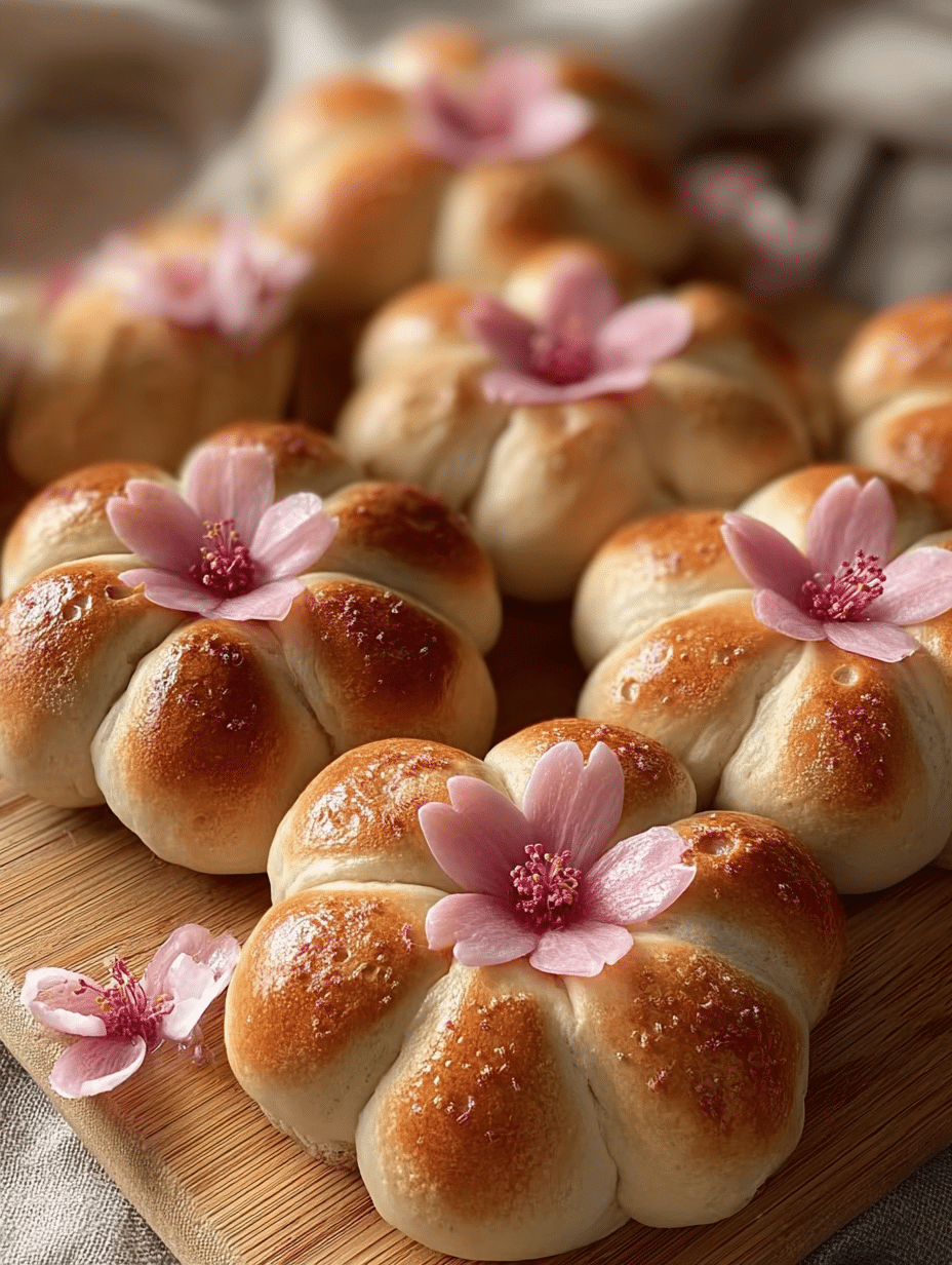 Sakura Blossom Bread Buns