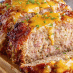 Smoked Meatloaf with Cheddar Glaze